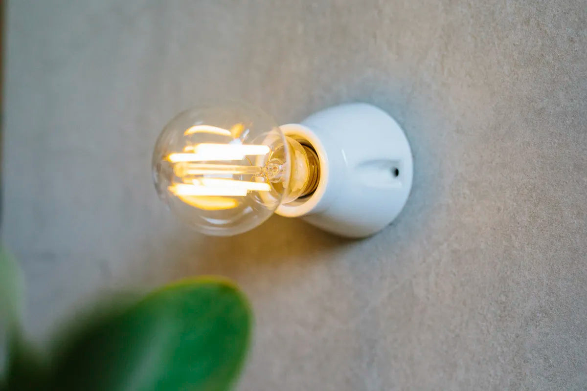 Lampenfassung 01 Wandlampe Retro Porzellan weiss